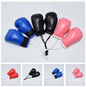 Porte-clés promotionnel personnalisé en cuir PU, gant de boxe MMA, mini-balle circulaire, impression de logo personnalisée, été, écologique - Product Image 2