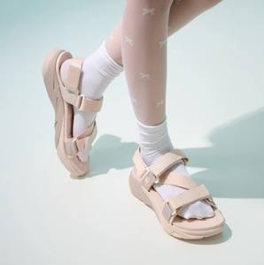 Sandales de sport roses à séchage rapide pour femmes, légères, avec lanières croisées, talon amovible, tige en nylon, semelle intermédiaire en EVA, toutes saisons - Product Image 1