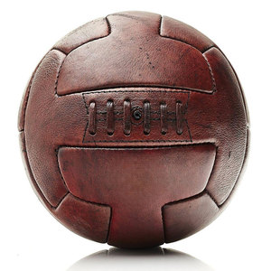 Ballon de football en cuir antique élégant, finition douce en cuir véritable, fabriqué au Pakistan - Product Image 1