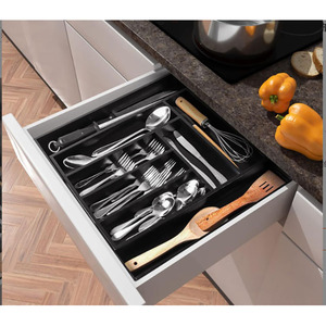Expandable Bamboo <b>Kitchen</b> <b>Storage</b> Organizer with Modern Design Space-Saving & Multifunction Features - Product Image 3