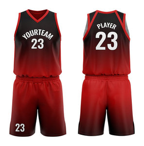 Conjunto de Camiseta de Baloncesto YourTeam 23, Sublimada, Cuello en V, Sin Mangas, Malla Transpirable, Unisex para Adultos, Ropa Deportiva - Product Image 2