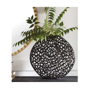 Florero de metal fino alto hecho a mano de calidad superior, diseño moderno de aluminio para bodas elegantes, fiestas y eventos, decoración - Product Image 2