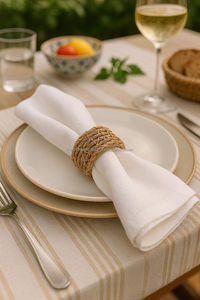 Juego de servilleteros de estilo lujoso para Decoración de mesa de vacaciones, funciones de boda o presentaciones de cena con clase - Product Image 2