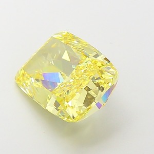Diamant jaune vif fantaisie de qualité supérieure 6,07 ct, taille coussin, VS1, polissage excellent, pour bagues de fiançailles de luxe sur mesure, directement de la part du fabricant. - Product Image 3