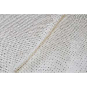 Tissu satiné Malai blanc géométrique brodé, 44 pouces de large, embellissements métalliques, respirant - TFAB DUPION EMB01 140 - Product Image 2