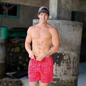 Wholesale Custom <b>Men's</b> Beach Board Shorts Quick Drying Casual Swim <b>Trunks</b> with Logo Printed Swim Shorts <b>Trunk</b> - Product Image 5