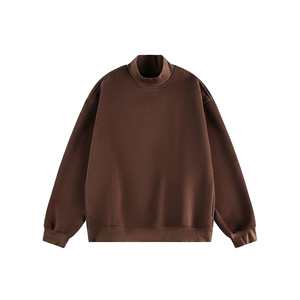 Sweat-shirts doublés écologiques en coton biologique 100% pour femmes, col rond, vente en gros sur mesure - Product Image 5