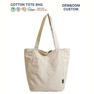 Sac fourre-tout décontracté unisexe léger en coton/toile imprimé, personnalisé, moyen, à longues poignées, pour le sport, les voyages et le shopping - Product Image 4