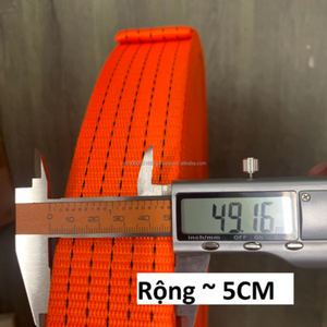 Cinta de Poliéster de Alta Tenacidad de Fabricación Vietnamita, 50 mm, Capacidad de Carga de 3 Toneladas, Grado Industrial, Cinta Cruda, OEM Personalizado - Product Image 3