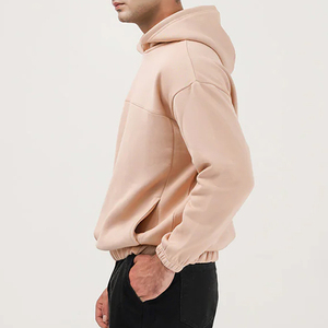 เสื้อฮู้ดแขนตัดต่อสำหรับผู้ชาย คอกลม มีกระเป๋า เหมาะสำหรับใส่ลำลองหรือออกกำลังกาย - Product Image 5