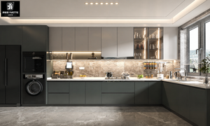 Meubles de cuisine sur mesure haut de gamme, cuisine modulaire moderne, design de cuisine de luxe, système d'appareils électroménagers intégrés <span class=keywords><strong>pour</strong></span> villa, appartement, OEM - Product Image 3