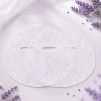 Y340 40gsm Tissu non tissé en fibres végétales biodégradables colorées lavande pour masques faciaux, idéal pour les marques en marque blanche