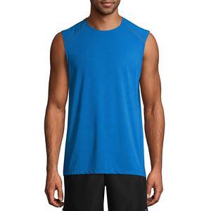 Débardeurs de sport pour hommes en coton 100% respirant, grande taille, entraînement de sport, débardeur d'été, logo personnalisé, musculation - Product Image 4