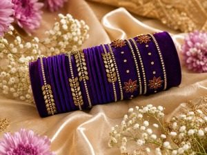 Ensemble de bracelets ethniques plaqués or avec strass floraux pour femmes, bijoux de mariage, bracelets en alliage avec incrustations de cristaux - Product Image 5