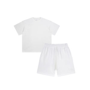 Ensemble de vêtements de sport pour hommes, t-shirt et short, décontracté, entraînement sportif, gym, deux pièces, vêtements personnalisés - Product Image 1