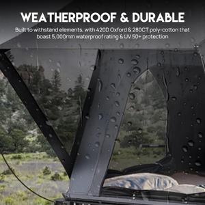 Tente de toit de voiture d'extérieur à coque légère ultra-mince <span class=keywords><strong>pour</strong></span> 1 à 3 personnes, type triangulaire de tente de toit de voiture - Product Image 5