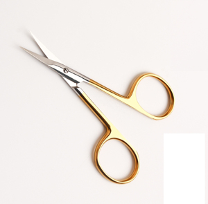 Tijeras de Manicura de Acero Inoxidable, Hoja Recta, Mango Redondo, Punta Afilada, Mango Metálico Duradero, Herramienta de Belleza, 8.8cm, Cortacutículas - Product Image 6
