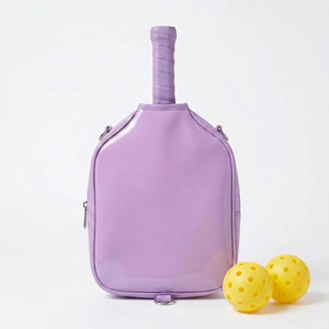 Bolsa de lujo para palas de pickleball, organizador de cuero con acabado en cuero genuino para deportes, en venta a bajo precio. - Product Image 5