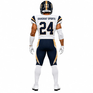 Conjunto de Uniforme de Fútbol Americano Personalizado |   Uniforme de Fútbol Personalizado con Camiseta y Pantalones |   Uniformes de Fútbol para Jóvenes y Adultos - Product Image 2