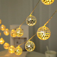 Spot Goods Home Party Décorations d'arbre de Noël Lampe colorée chaude Mini LED Disco Ball String Light