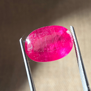 7.92CT Mozambique Ruby Oval Cut African Red Loose Gemstone for Collection and Custom Jewellry - Product Image 1
