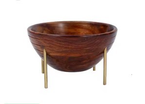 Ensemble de bols de service en bois, grain naturel, design artisanal, finition durable, pour fruits, collations, salades, repas et décoration intérieure - Product Image 5