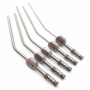 หลอดดูดแบบหยดน้ำ Fukushima ขนาด 6, 8, 10, 12, 13 Fr x 8 นิ้ว ผลิตจากเหล็กกล้าไร้สนิมเยอรมัน อุปกรณ์ผ่าตัดระบบประสาท ได้รับมาตรฐาน CE - Product Image 1