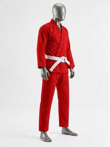 Kimono de Jiu Jitsu Brasileño Rojo, 100% Algodón, Uniforme Profesional de BJJ Ligero, Kimonos Rojos de BJJ 2026 - Product Image 4