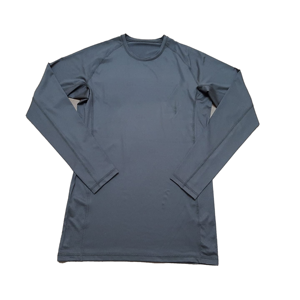Men's Long Sleeve O-Neck Solid Color <b>T</b>-<b>Shirt</b> Regular Fit Casual Knitted Fabric Quick Dry <b>Green</b> - Product Image 6