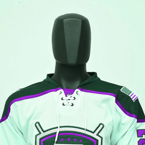 Tenue d'équipe de hockey sur glace professionnelle, vêtements sportifs personnalisés comprenant un maillot de hockey sur glace brodé sur mesure et des équipements. - Product Image 4