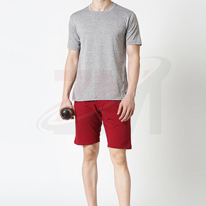 Pantalones Cortos Rojos de Algodón para Hombre, Suaves, Transpirables, Cómodos para el Verano, Ligeros, de Punto, con Logotipo de Marca Personalizado - Product Image 5