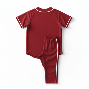 Styliro Baseball Jersey Men's Short Sleeve Polyester Embroidery Logo Front Regular Fit All Seasons Sportswear - Product Image 3