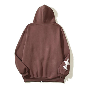 Sweat à capuche unisexe personnalisé avec impression en relief, coupe oversize et carrée, en coton, décontracté, écologique, pour l'hiver - Product Image 2