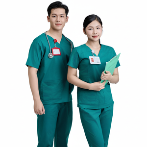 ชุดสครับทางการแพทย์ FMF Unisex Woven WFX-CVC ผลิตจากผ้าฝ้าย 52% โพลีเอสเตอร์ 45% และสแปนเด็กซ์ 3% ผลิตในเวียดนาม พร้อมเทคโนโลยีตรวจจับเข็ม - Product Image 5