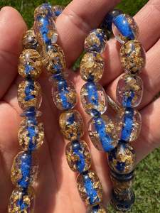 Rosario Musulmán de Resina Transparente Azul Personalizado, Ecológico, Pintado a Mano, Cuentas de Oración Islámicas, Pulsera de Oración - Product Image 2