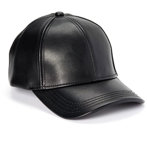 Casquette de baseball unisexe classique à profil bas en cuir PU respirant et imperméable, couleur unie, vente en gros personnalisée - Product Image 1