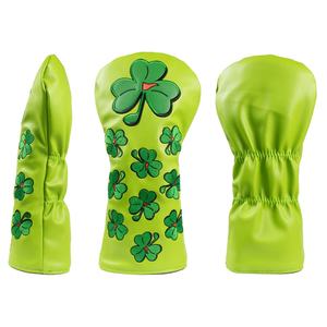 SOSH4 Housse de tête de club de golf en cuir PU imperméable avec fermeture élastique, lot de 3 - Product Image 4