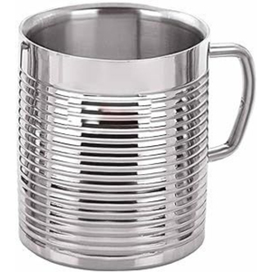 Mug à bière en acier inoxydable à double paroi, personnalisé avec logo, poli miroir, style tinier, avec poignée vintage à motif roulé, vente en gros - Product Image 5