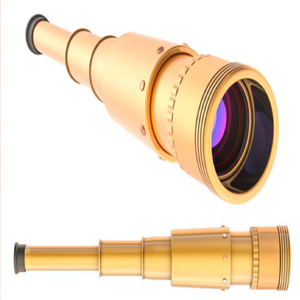 Miniature vintage brass binocular <b>keychain</b> accessory with a sturdy brass clip, available at wholesale prices. - Product Image 4
