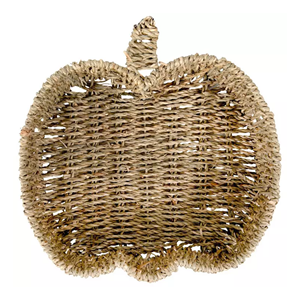 Plateau à fruits en jonc de mer écologique, style rustique, en forme de citrouille, pour la décoration d'automne à la maison, prix de gros, Vietnam - Product Image 4