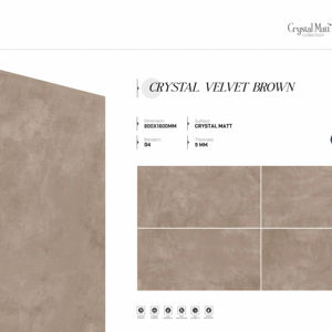 Azulejos de porcelana cristalina estilo italiano, acabado mate, 800x1600, 1200x1800, 750x1500 mm, formato grande para sala de estar, cocina y baño. - Product Image 1