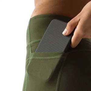 Wholesale Women's Yoga Shorts Breathable Elastic Waist Anti-Wrinkle Cotton Blend Gym <b>booty</b> Shorts - Product Image 5