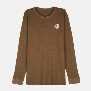 เสื้อเชิ้ตแขนยาวผู้ชายผ้าวาฟเฟิลถัก 100% ผ้าฝ้าย ขายตรงจากโรงงาน บริการ OEM แห้งเร็ว ระบายอากาศดี เป็นมิตรกับสิ่งแวดล้อม สไตล์ลำลอง - Product Image 1