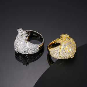 <b>Iced</b> Out Sacred Heart <b>Ring</b> - Product Image 2