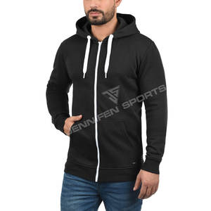 Sudadera Deportiva de Invierno para Gimnasio, 220g, Algodón y Poliéster, Personalizable con Impresión, Sudadera con Cremallera para Hombre, Diseño Sólido - Product Image 2