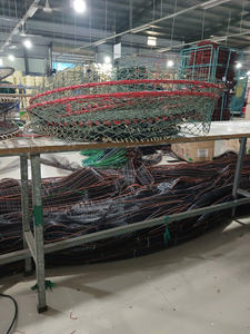 Nasse à crabes en fil galvanisé, filet en PE haute densité, pliable, anti-rouille, pour homards, cage de pêche commerciale, prix usine - Product Image 6