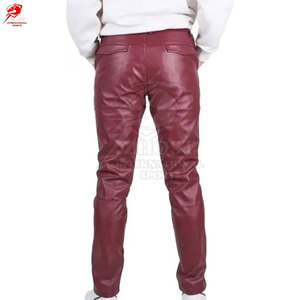 กางเกงหนังผู้ชายคุณภาพสูง วัสดุทนทาน เหมาะสำหรับใช้งานกลางแจ้ง กางเกงหนังสำหรับผู้ชาย - Product Image 5