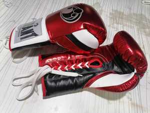 Nouveaux Gants de Boxe MMA de Haute Qualité en Cuir Véritable, Moulés sur Mesure, Imperméables, Protection UV, Logo Personnalisé, Impression Élégante, à Lacets - Product Image 3