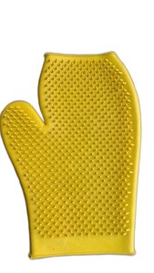 Guante de Goma Azul para Cepillado de Caballos, Cepillo Ligero con Cerdas para Baño, Aseo y Cuidado en Establos - Product Image 4
