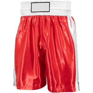 <b>White</b> Boxing <b>Shorts</b> <b>Men</b> Regular Fit 100 Polyester Durable Martial Arts Wear Adult Size Front Logo - Product Image 5